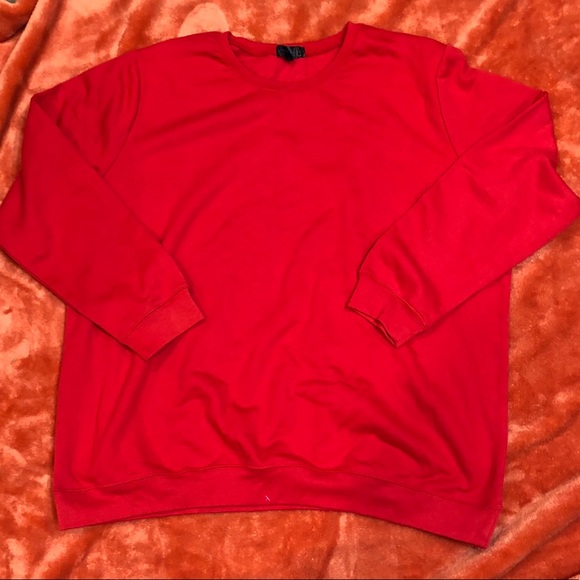 Ashley Blue Red Sweater Blouse 2x - Picture 4 of 6